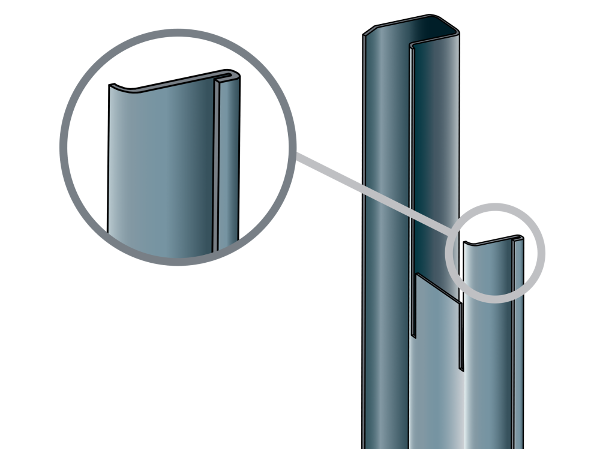 TauraEdge® Roller Door Track - Door Supply