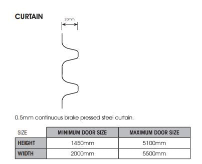 Semi-Commercial B&D Roller Door 5100mm High